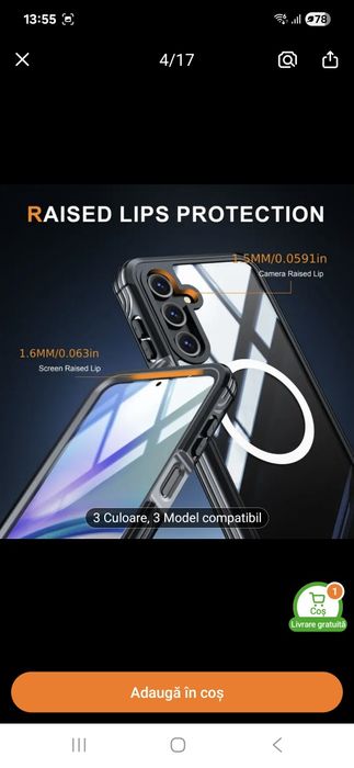 Husă față/spate Samsung a56