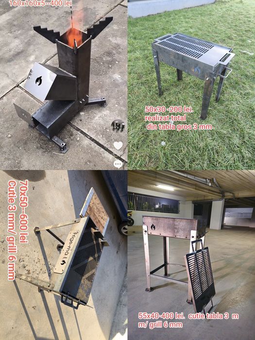 Grătar debitat rezistent 55 x40  / 50x30. / 70x50