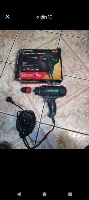 Masina de insurubat si gaurit PARKSIDE PNS300,
cu doua trepte de turaț