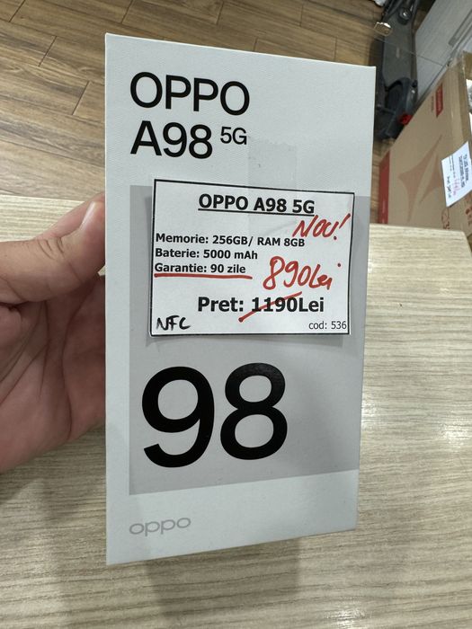 Telefon Oppo A98 5G 256GB/8gb Nou