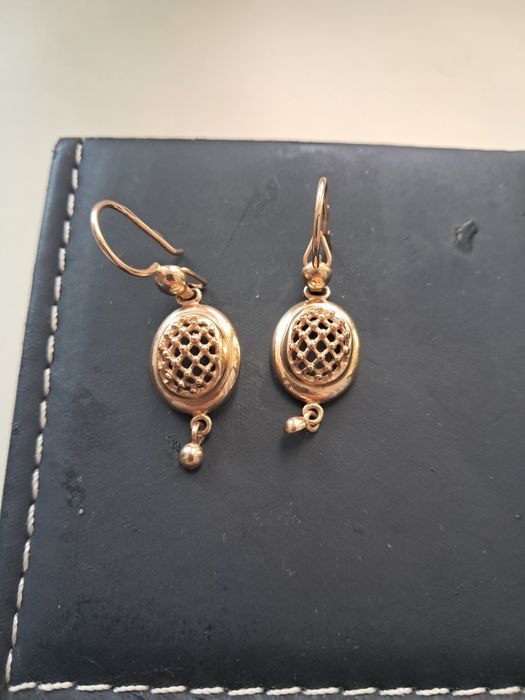 Серьги  золотые 585 пробы