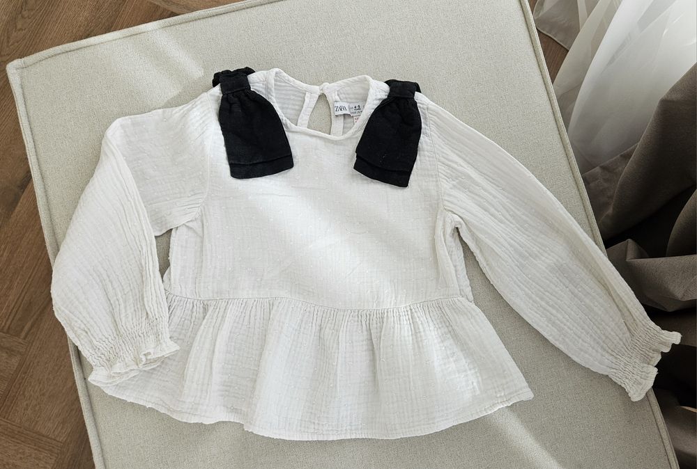 ZARA лен и памук блуза 110 см 4-5 години
