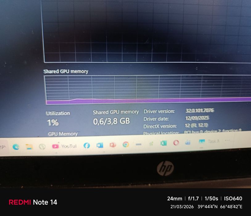 HP i3 13 avlod 8/256 GB yangi