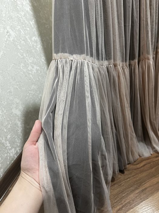 Юбка в пол розо-черная