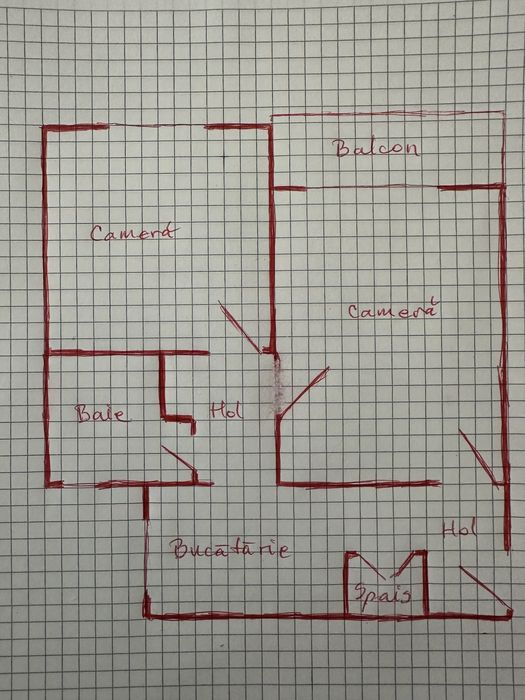 Apartament 2 camere in bloc de caramida din Micro 15