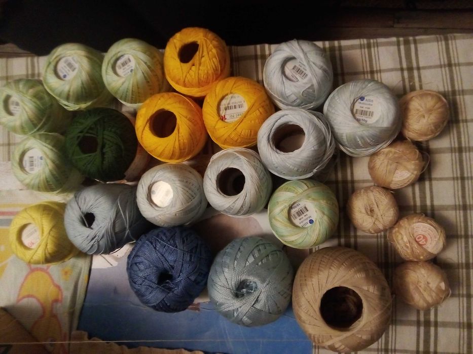 прежда за плетене на една кука