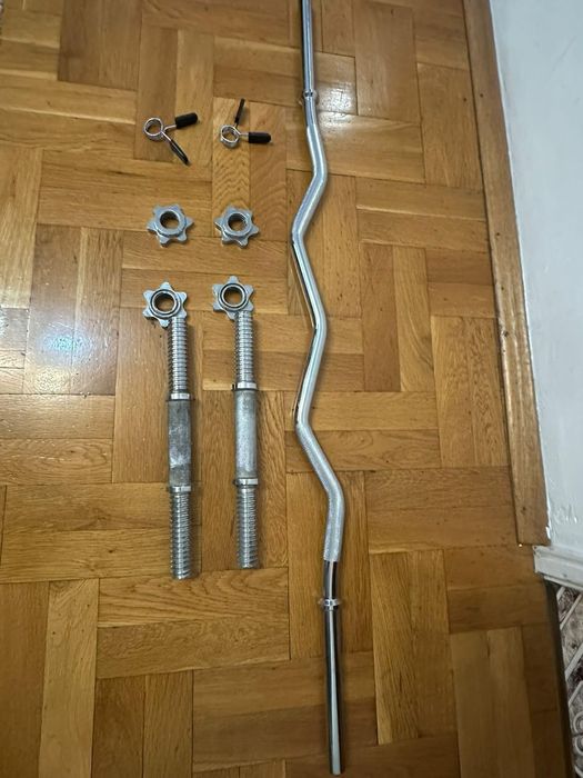 Комплект дъмбели  20 кг и лост