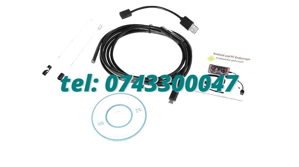 Modul Camera Foto Tip Endoscop 5.5Mm 2M Android Pentru Inspectie Video In Zone Greu Accesibile Camera Endoscop Cu Conectare Otg Conform Modelului