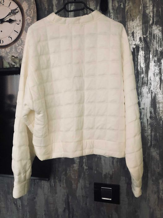 Hanorac alb matlasat NOU - House Brand marime L fete femei