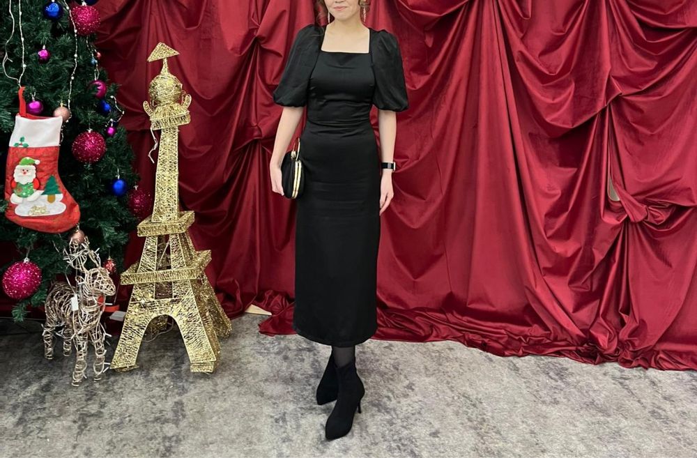 Черное платье вечерний