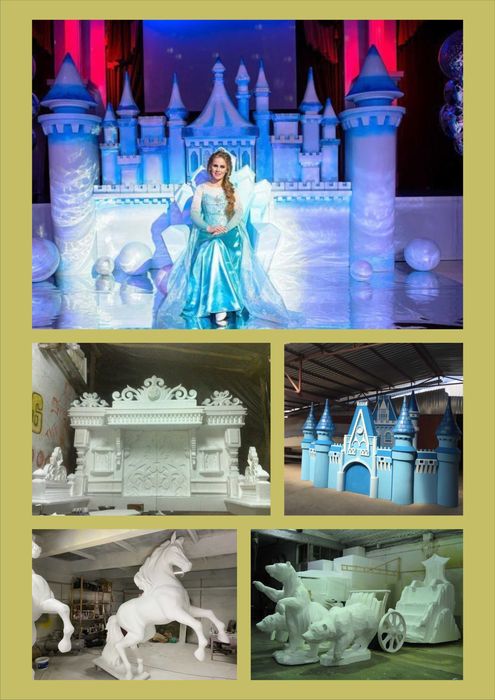 1- Буквы и фигуры из пенопласта.