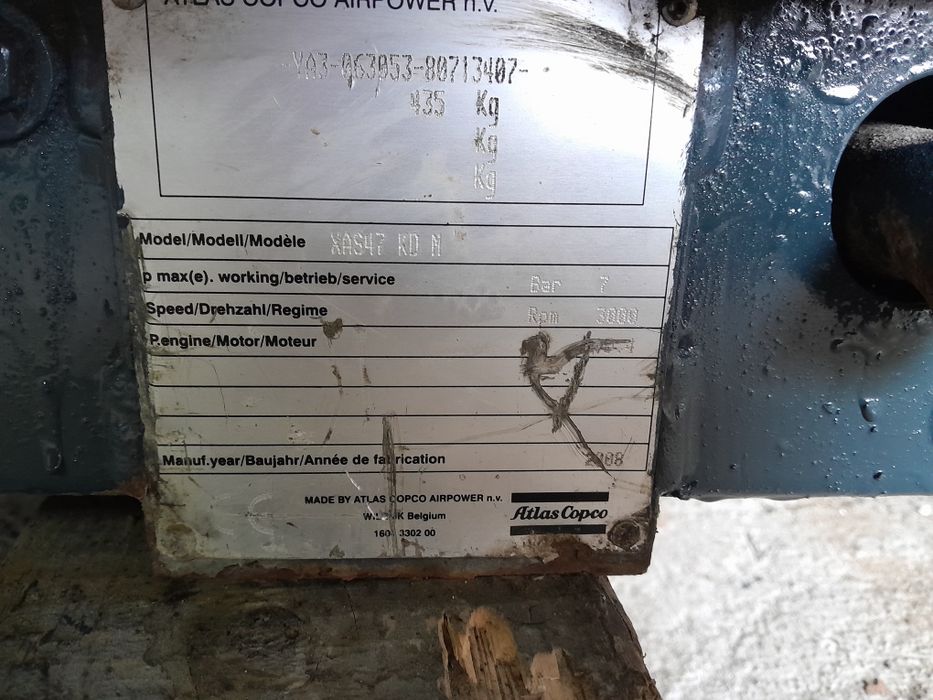 Motocompresor AtlasCopco XAS 37-47KD