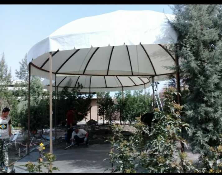 Банер, тенты баннер установка навес биседка забор