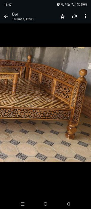 Топчан из ореха новый ручная работа