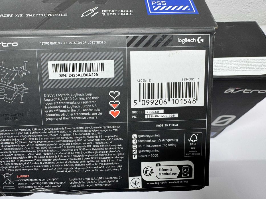 Слушалки - Logitech Astro A10 Gen 2