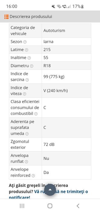 Cauciucuri semperit 215 55 R18 iarna set 4 bucati.