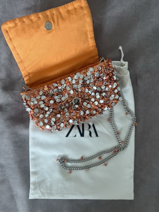 Оранжева чанта ZARA