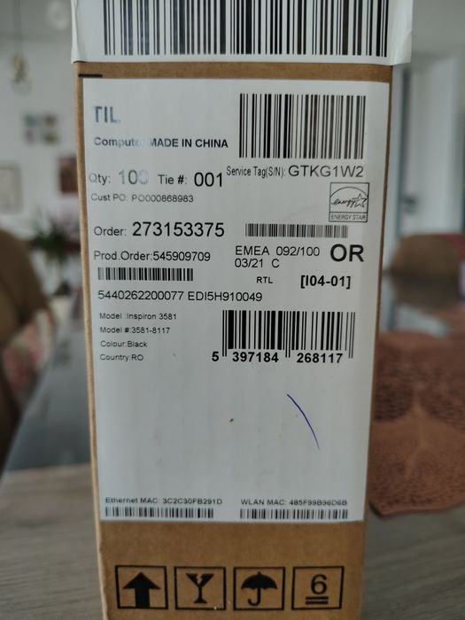 Laptop Dell inspiron 15 3000