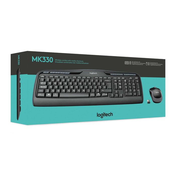 Безжична клавиатура и мишка Logitech MK330
