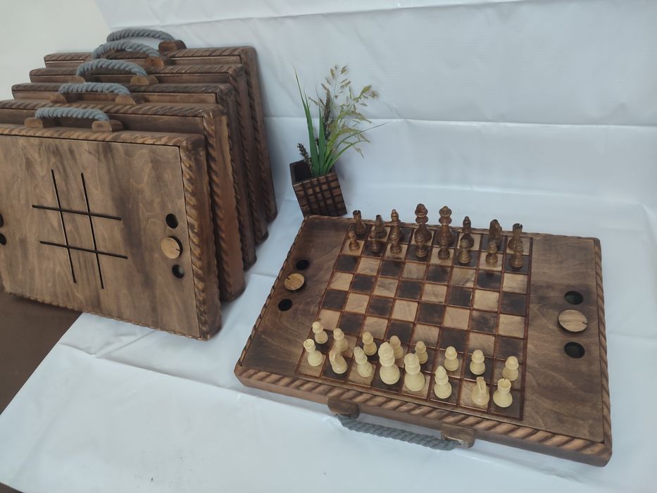 Шахматы PIK-NIK настольные игры 1/5. 100% дерево . Ручная работа..