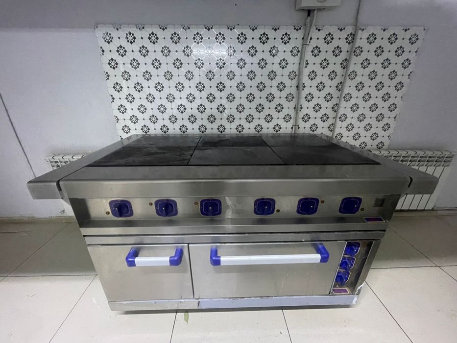 Продам электрическую плиту с жарочной поверхностью и духовкой