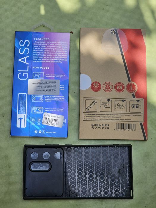 Husă Carcasă Antișoc + 2 folii sticlă pentru Samsung  S24 Ultra