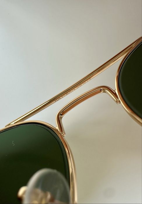 Ray Ban RB3025 Aviator 58мм/Arista Gold/Оригинални G-15 зелени лещи – Като нови