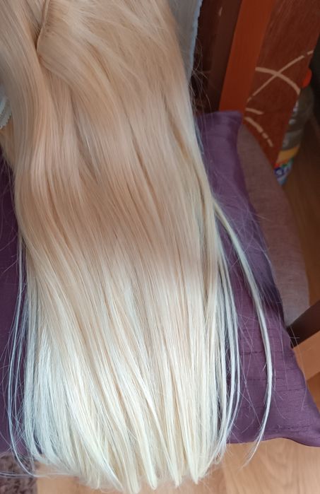 130гр. 100% естествена славянска коса 60см дължина