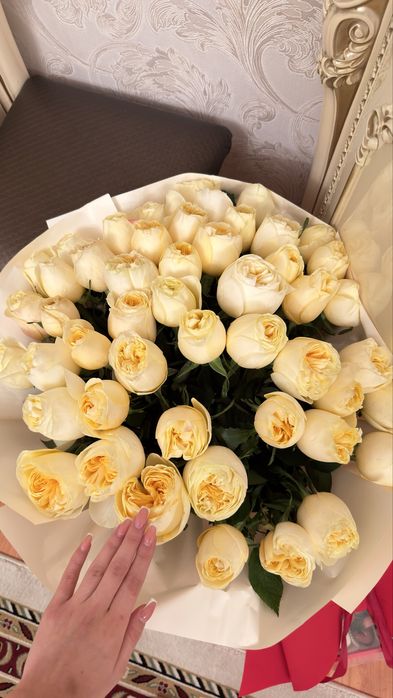 Пионовидный роза 51 шт