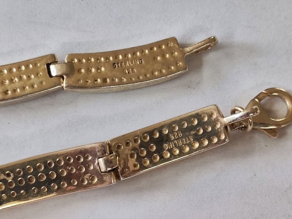 Сребърен комплект колие и гривна 925