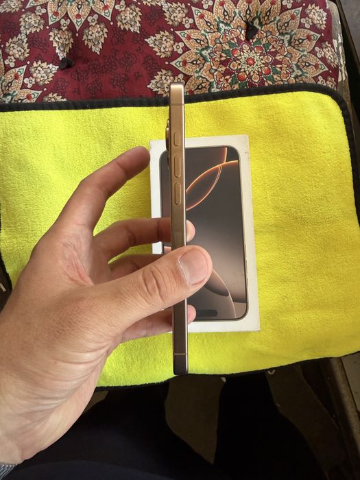iphone 16 pro max pamit 256g yomkost 91 % holati ideal karopka bor