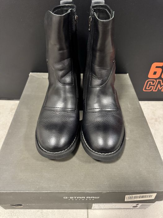 Ghete G-Star biker din piele naturala