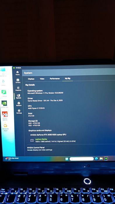 Gaming Laptop Lenovo LOQ15 ARP9 Коледен Подарък