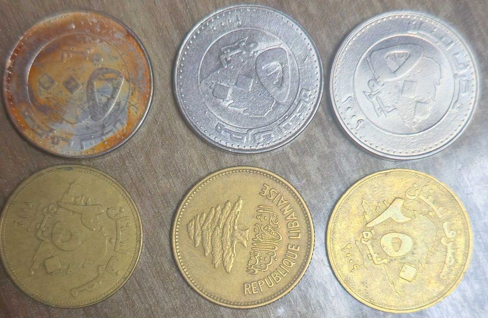 монети Ливан 6бр