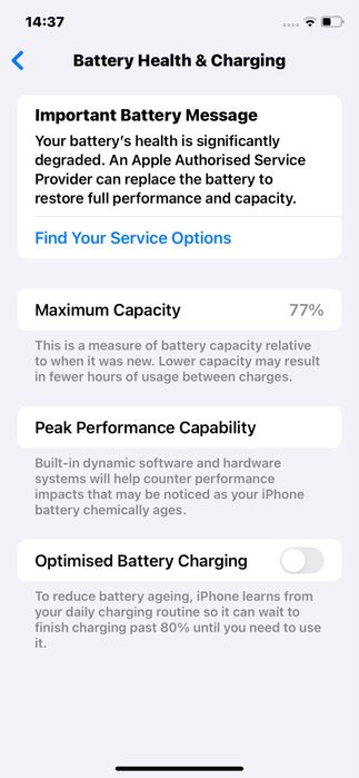 iPhone 11 64gb. | 77% battery health