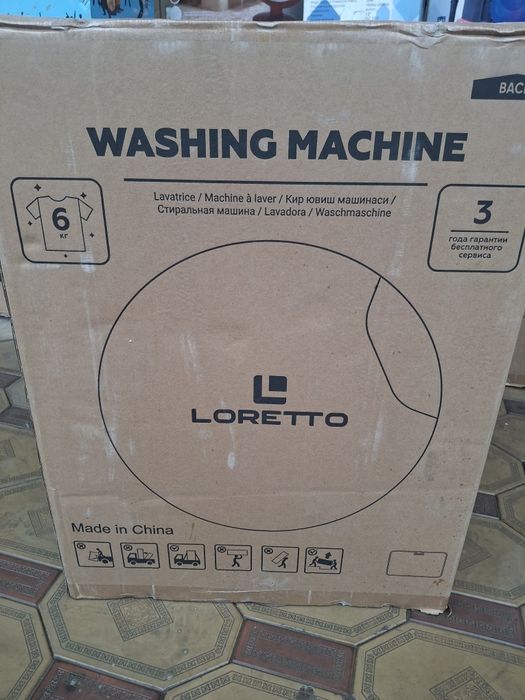 Kirmoshina Aftomat Loretta 6 kg invektor 10 yil garantiya