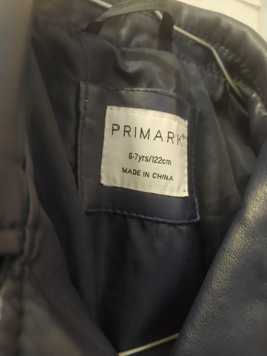 Лилаво кожено яке  за момиче 122см