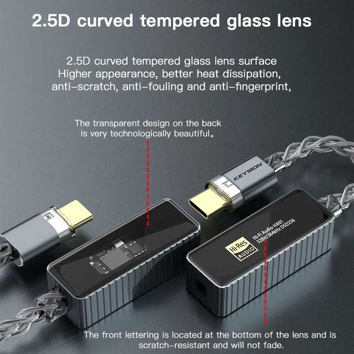 цап KEYSION 384kHz USB DAC Audio HiFi Decoder Headphone Amplifier