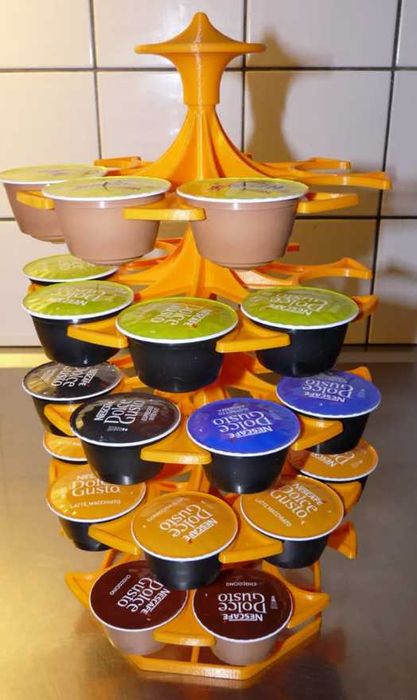 Suport capsule pentru espressor Nespresso, Dolce Gusto, Tassimo 3D