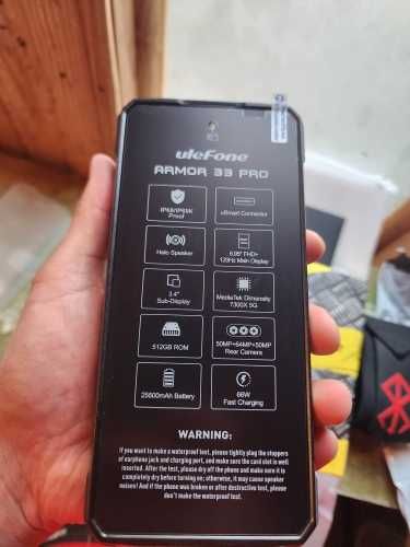 Ulefone Armor 33 Pro - 32 RAM/512 ROM + SD card/25500mAh