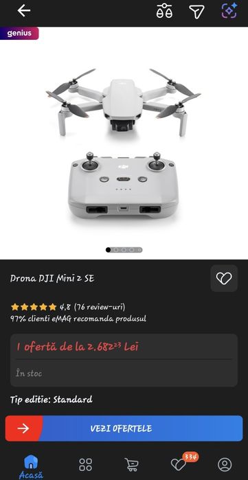 Drona Dji mini 2 se