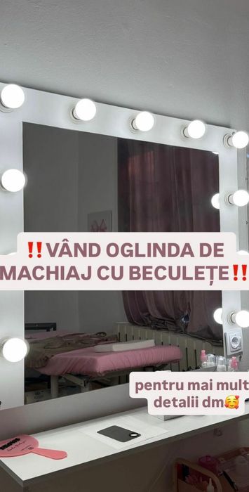 Oglinda machiaj puțin folosită