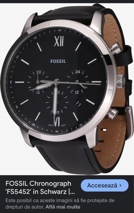 Ceas fossil nou cu garantie