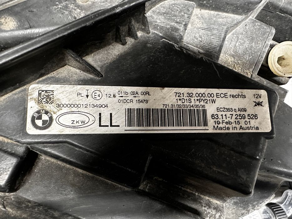 Far dreapta bi xenon led bmw seria 3.F30.F31.