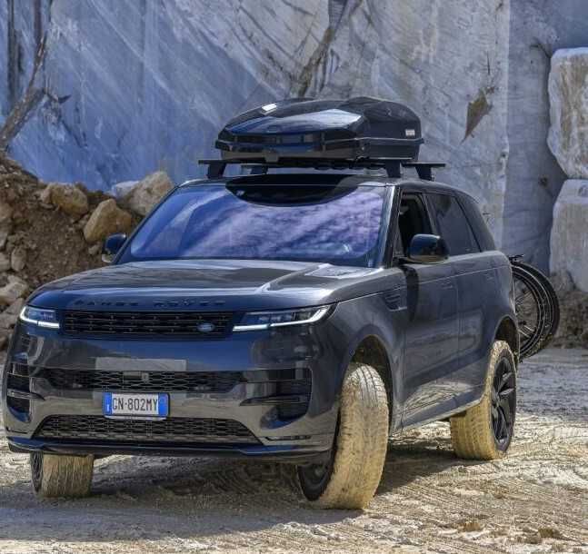 Автобокс багажник MENABO SATELLITE 550 DUO BLACK CRAB черен гланц