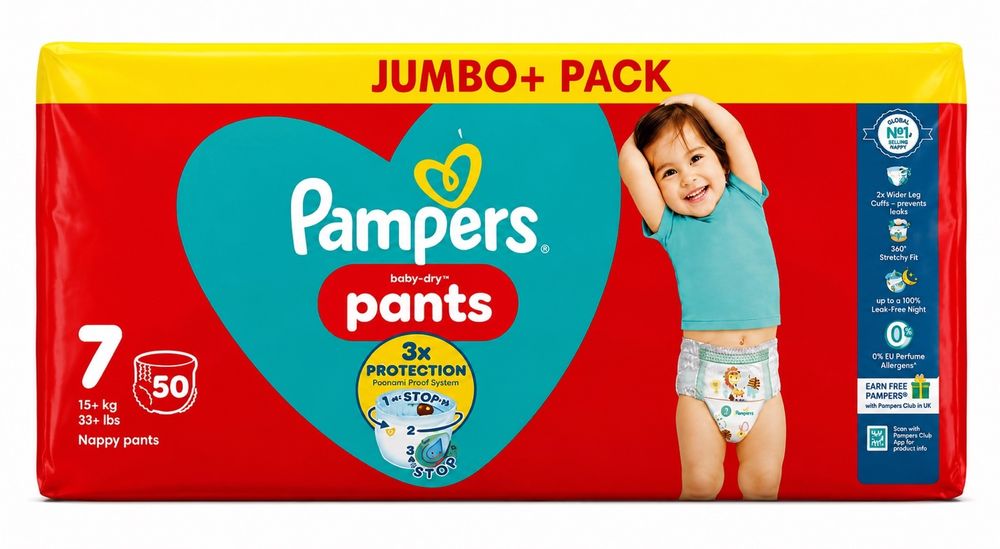 Памперси и гащички  Pampers baby-dry