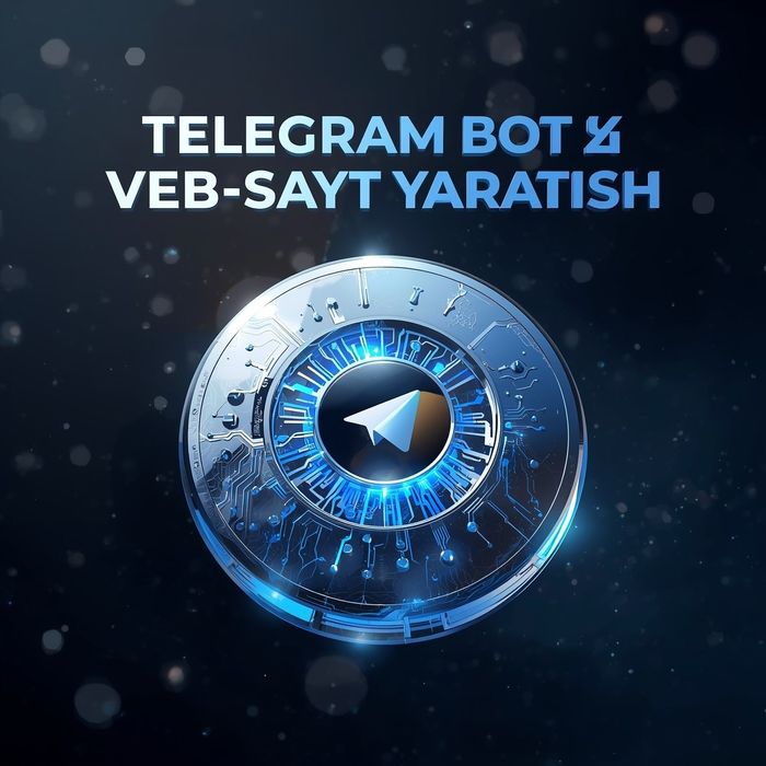 Telegram bot + Veb-sayt yasash | 7 kunda tayyor
