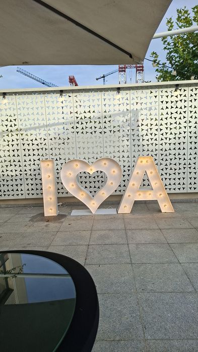 Litere luminoase, litere volumetrice, nunta botez,cifre botez