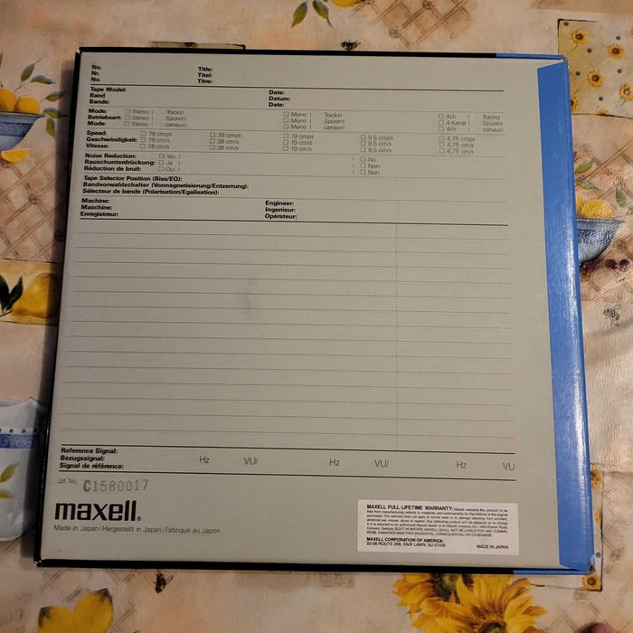 Maxell 35-180 UD ролка за магнетофон нова от USA