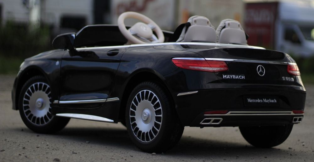 Masinuta electrică pentru copii Mercedes S650 Maybach NOUA #Black